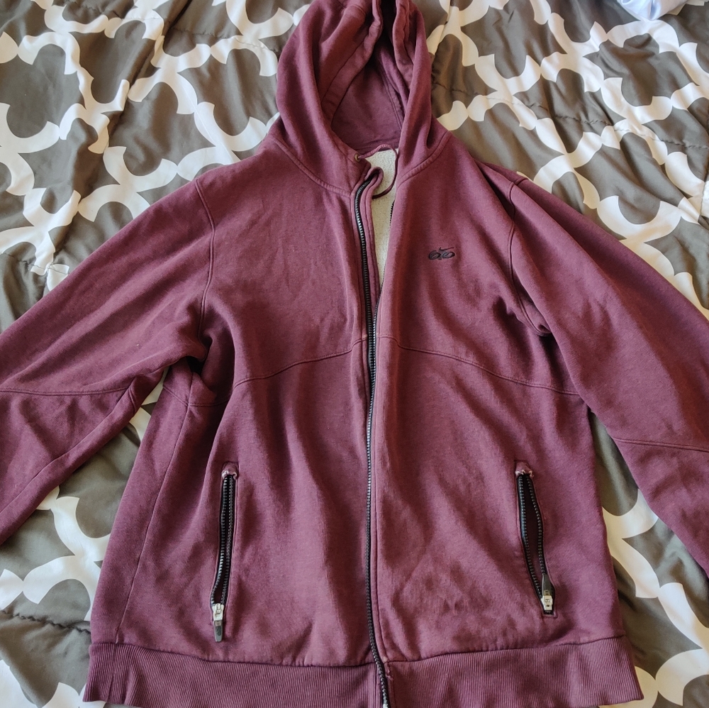 Nike 6.0 zip hoodie burgundy merlot